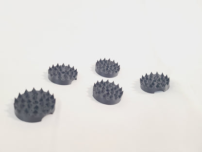 BDSM Rope Spikes: Accupressure Discs with a built-in channel for Shibari