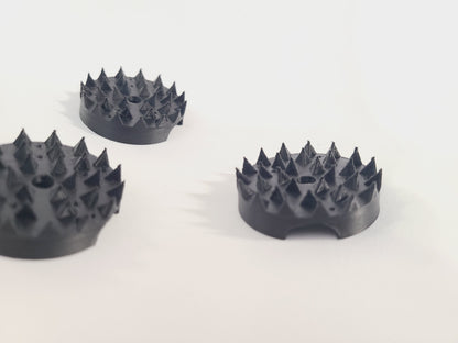 BDSM Rope Spikes: Accupressure Discs with a built-in channel for Shibari